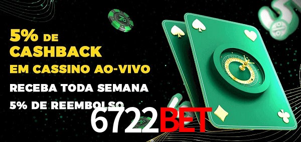 Promoções do cassino ao Vivo 6722bet